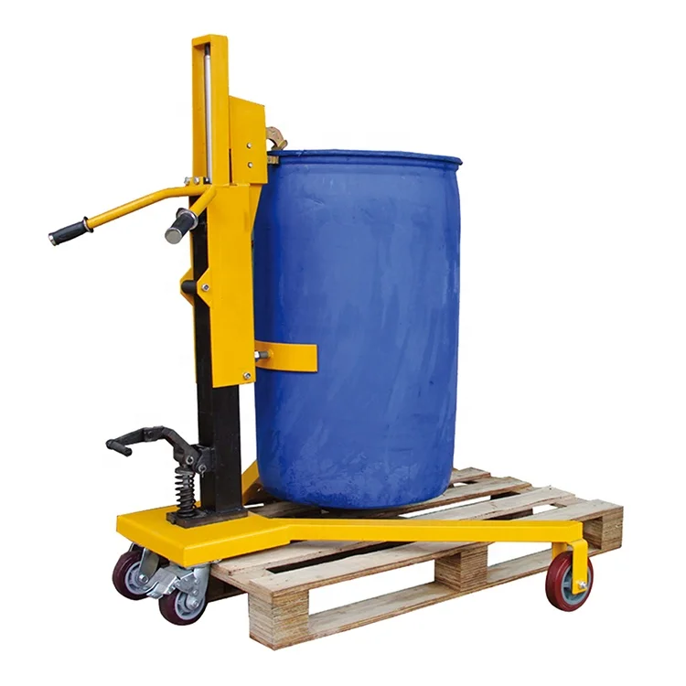Hydraulic hand controls rotate 180 degree drum truck
