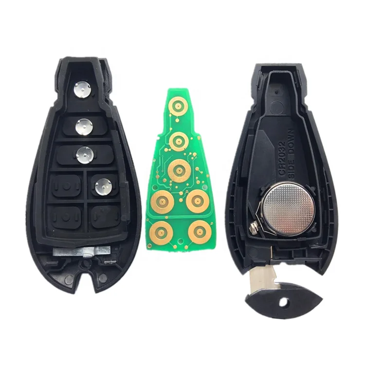 4 Buttons  433 Mhz ID46Chip Car Key Remote Key Fob For Dodge Jeep