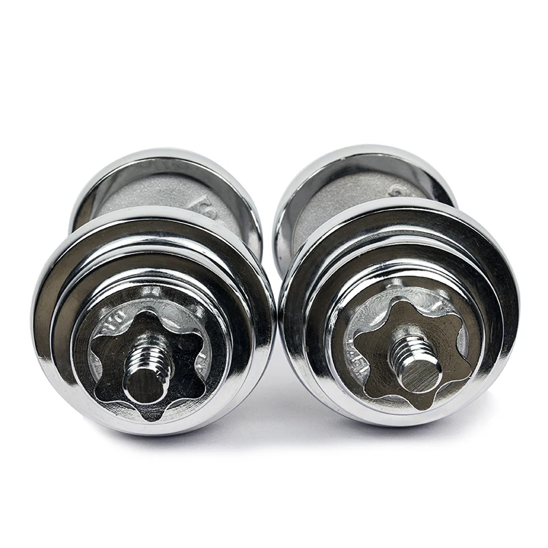adjustable convertible chrome tungsten dumbbell