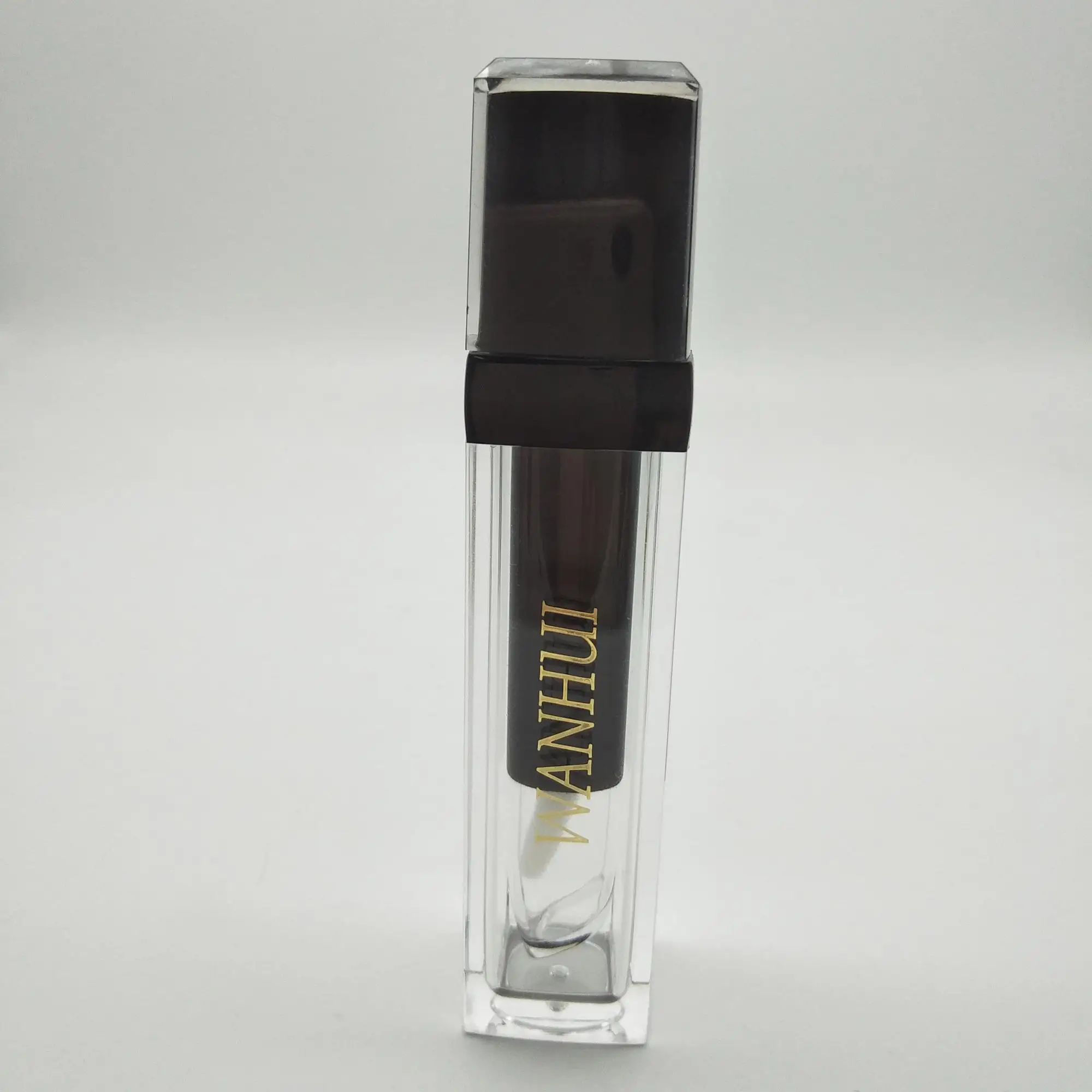 
Wholesale black gradient square plastic lipgloss tubes /container / bottle for lady 