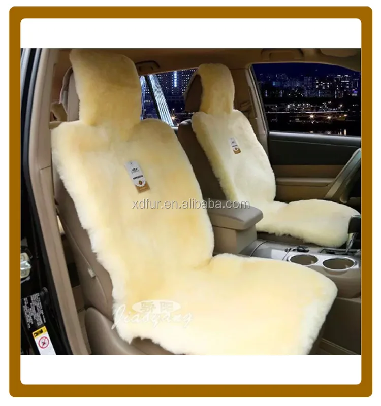wholesale universal car seat cushion shorn sheepskin wool car seat cover