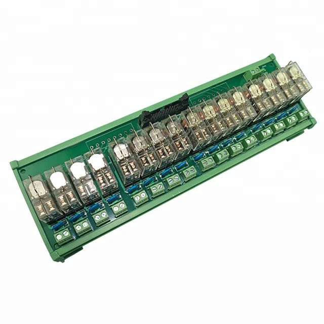 5V 12V 24V 16 Channel Relay Module With Optocoupler Isolations With IDC Connector High Low Trigger