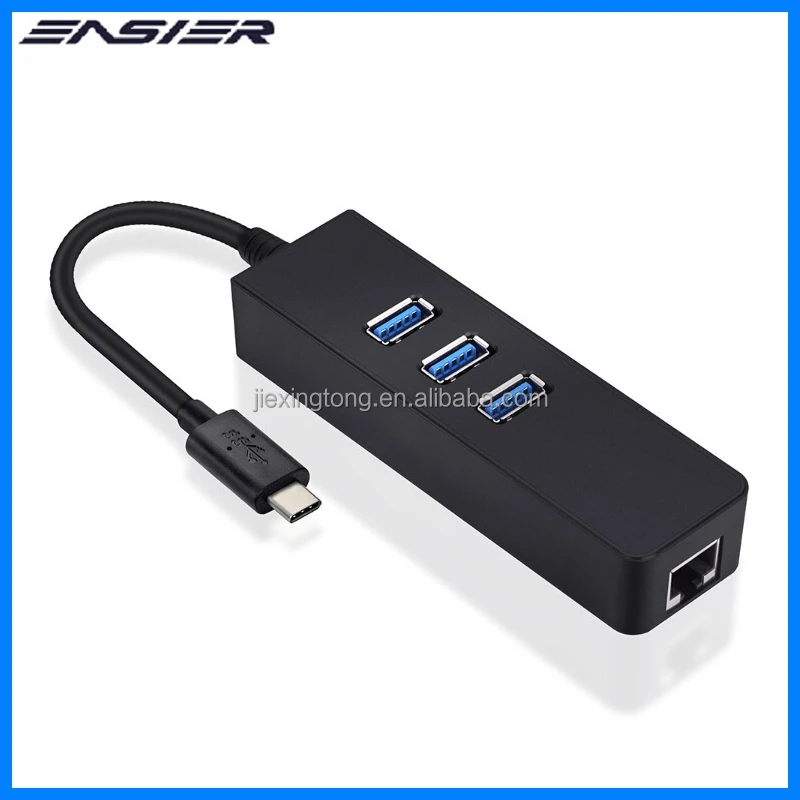 3 разъём(ов) USB 3.1 тип C концентратор с Gigabit Ethernet RJ45 Lan порт для Macbook