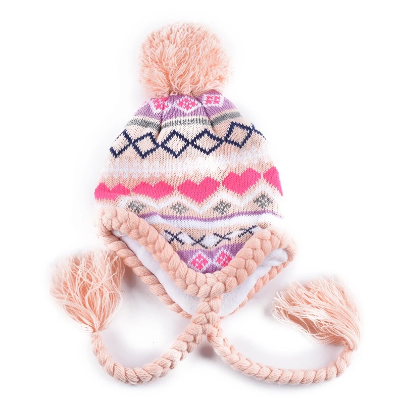 Keep Warm Children Winter Hat/Jacquard Knit Hat/Kids Beanies