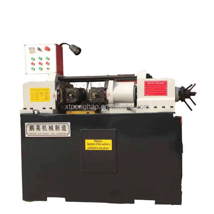 Hydraulic thread knurling machine , rod thread rolling machine