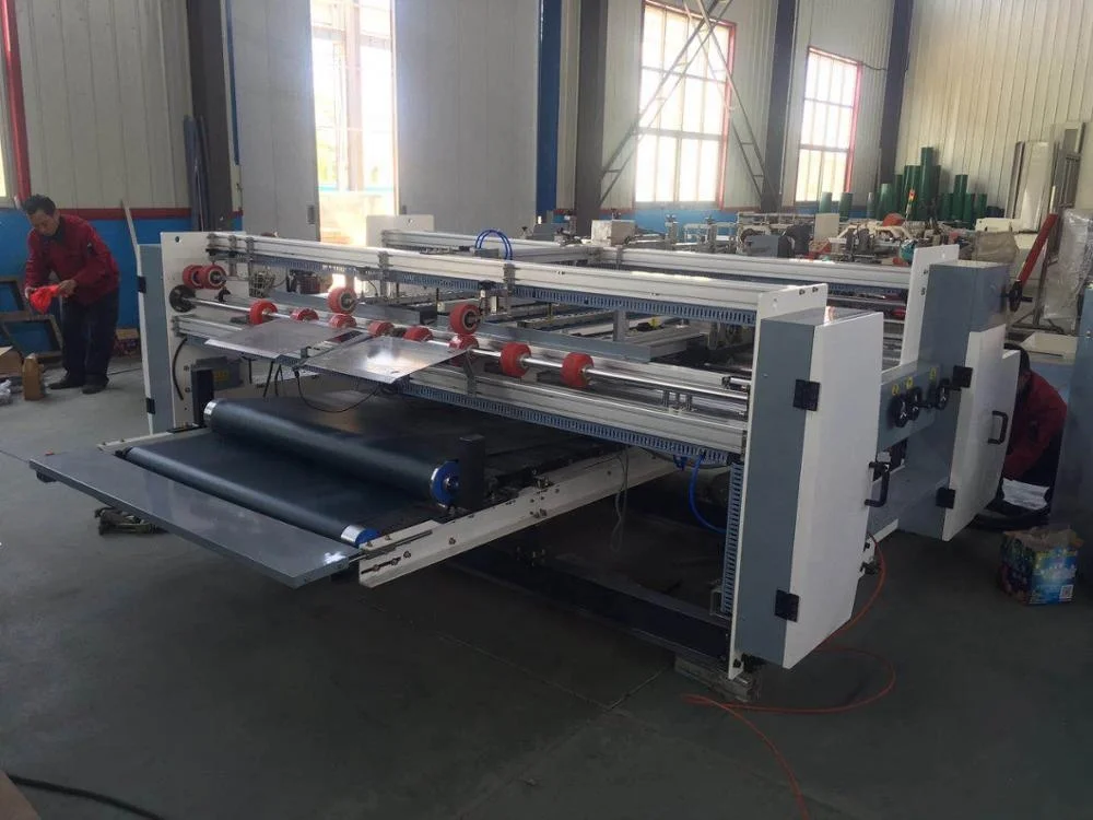 IPACK полу автоматическая коробка гофрированной из двух частей Папка Gluer