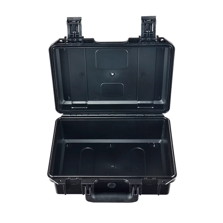 Waterproof briefcase tool safe hard plastic case home storage box with foam inlay