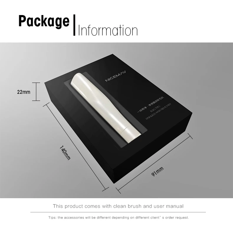 Private Label Hair Removal Electric Body Face Facial Hair Remover