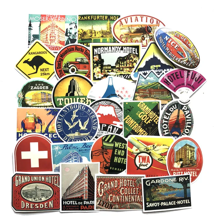 50 sheets/bag not repeating graffiti stickers environmentally friendly waterproof toys skateboard luggage stickers