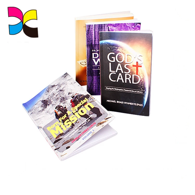 Perfect binding softcover book full color own story printing customized novel A5 size paperback