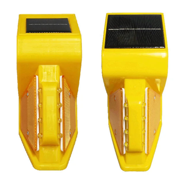 traffic safety road Photocontrol Outstanding Visibility PP Solar Guardrail Lights