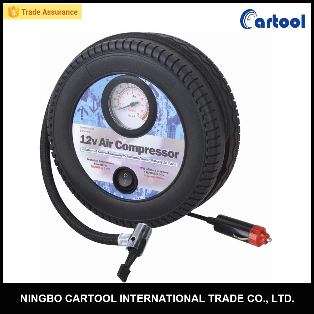 12V Mini Electric Car Auto Inflator Pump Air Compressor