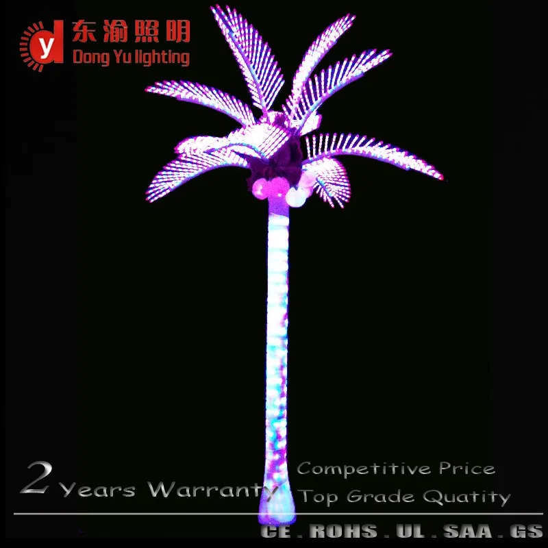 Height 3M decorative artificial plant led Fake Palm/coconut tree lighting