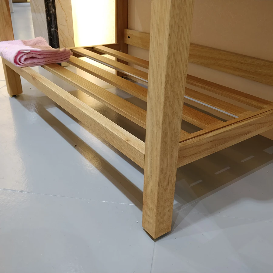 Floor Standing Ceramic Basin Aluminum Bathroom Vanity Bathroom Cabinet