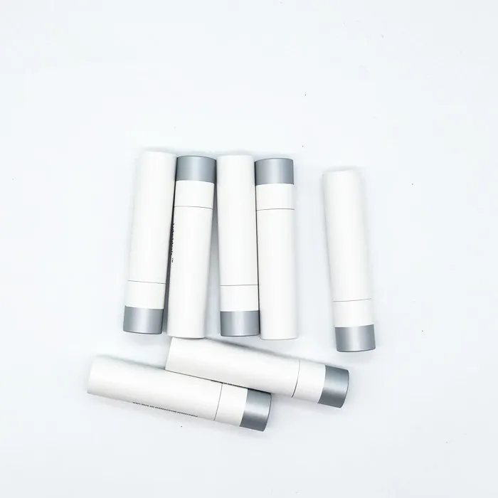 
White Biodegradable Small Cardboard Containers Paper Tube For Toothpaste Tablets Packaging 