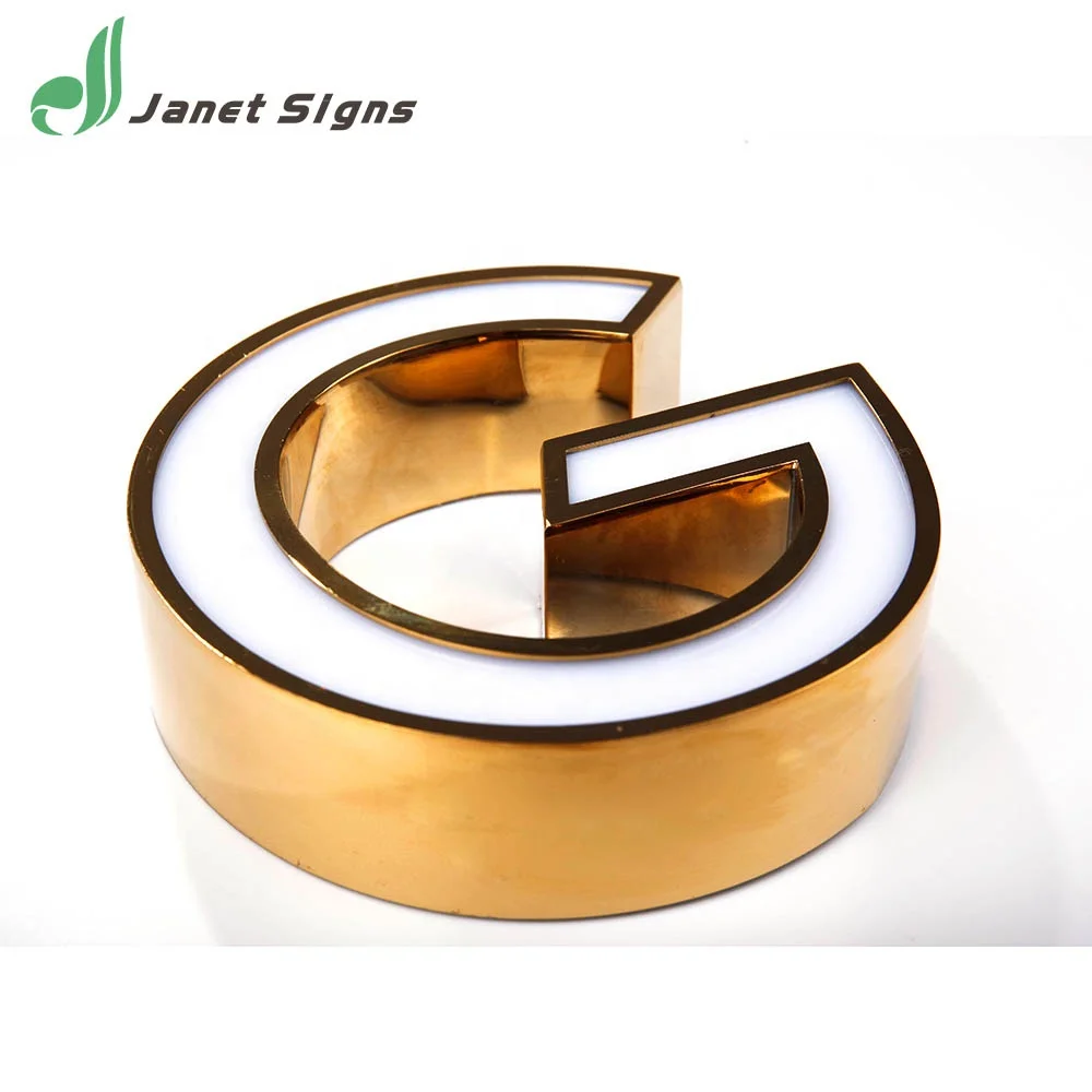 
Fashion designed brass vintage led channel letter 