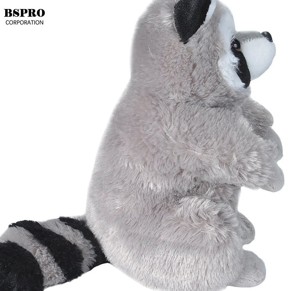 BSpro #CR18NV2613 customized raccoon plush toy custom stuffed raccoon toy