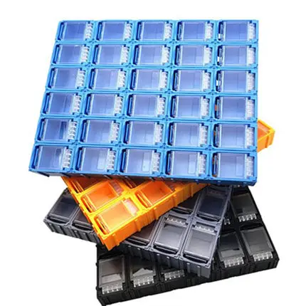 Anti-static SMT smd electronic components storage box resistor capacitor chip box parts box