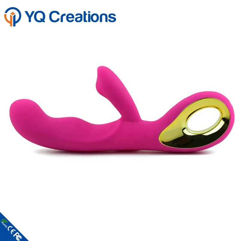 Rechargeable waterproof g-spot rabbit silicone vibrator for adult women vaginal masturbation female sex toy