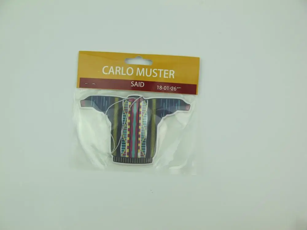 Custom made wholesale OEM airfreshner for car hanging air freshener paper