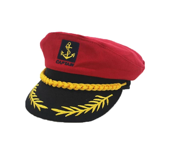 High Quality Promotional White Custom Captain Sailor Hat