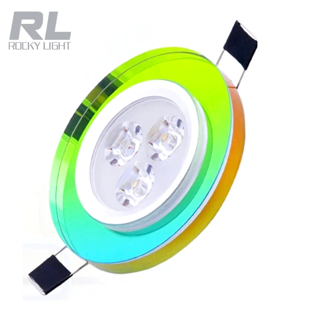 
CE ROHS approved 230V Red crystal mirror recessed led ceiling lamp for decorate 