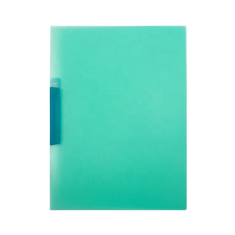 A4 Translucent Plastic PP Clip File Folder with Swing Clip