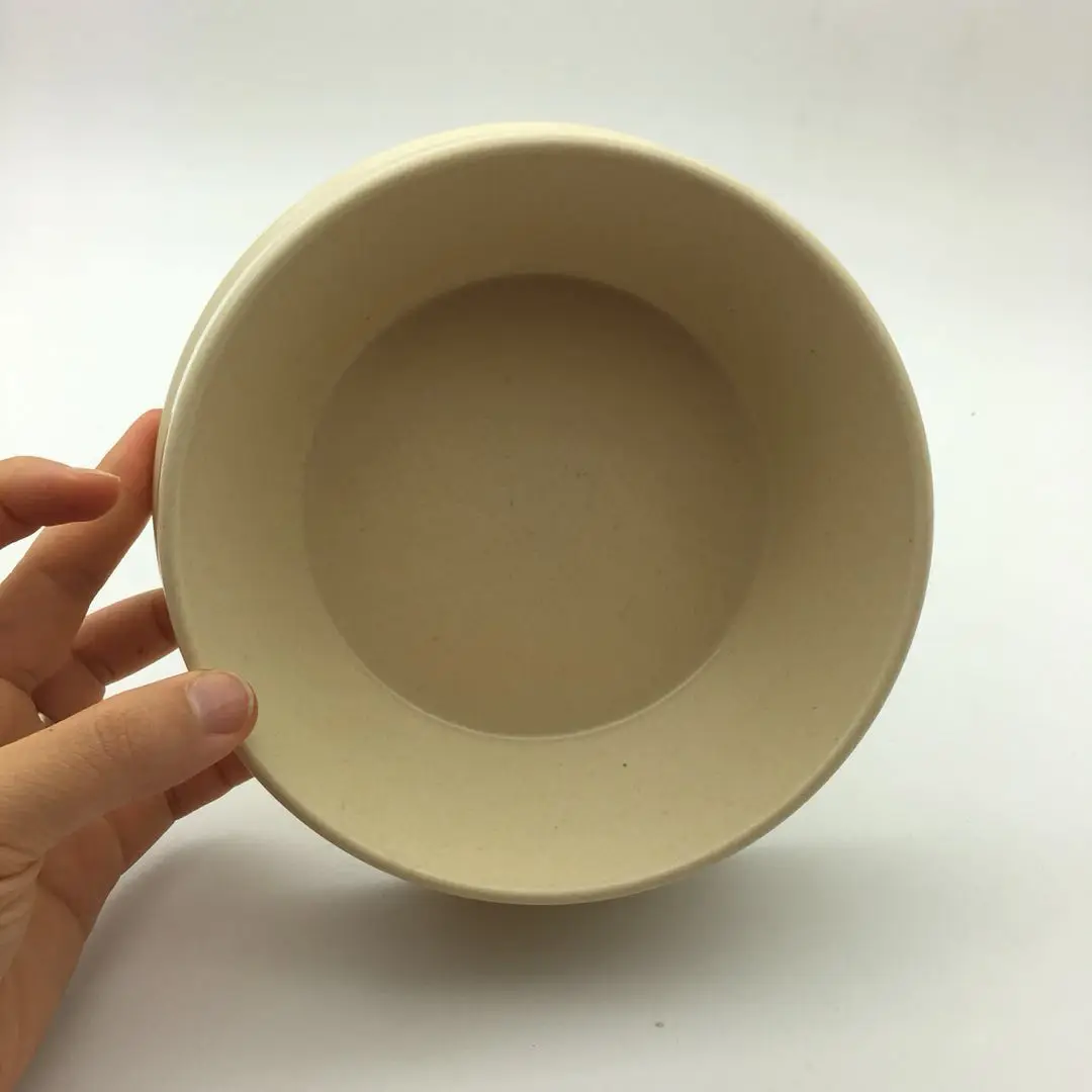 Biodegradable bamboo fiber small animals puppy pet salad water bowl