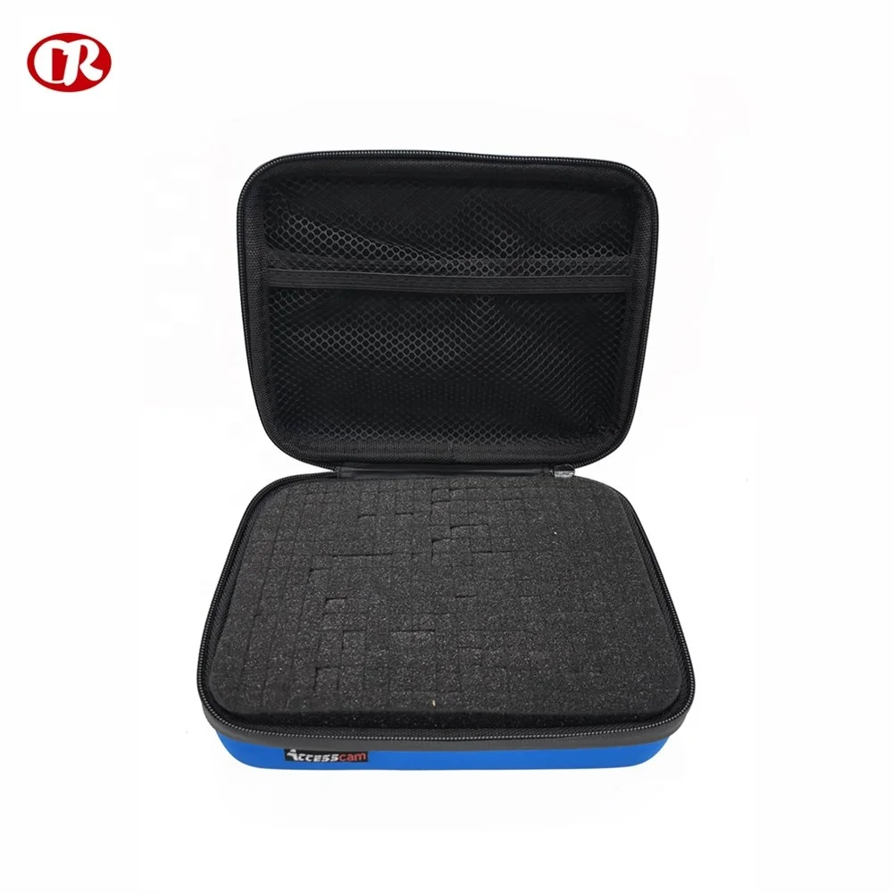 Zipper closed eco-friendly and durable waterproof protective eva custom case with strap