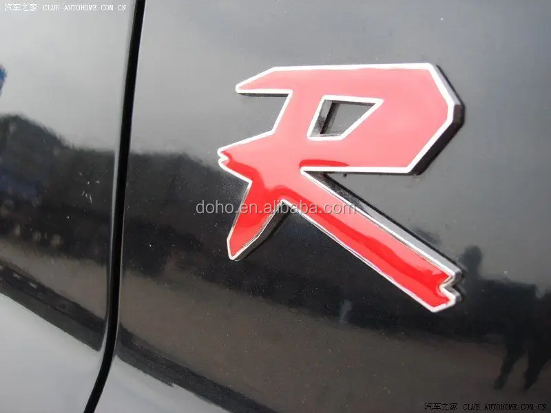 Custom ABS Chrome car emblems and self-adhesive chrome car logo emblems,custom made car metal emblems (ss-3398)