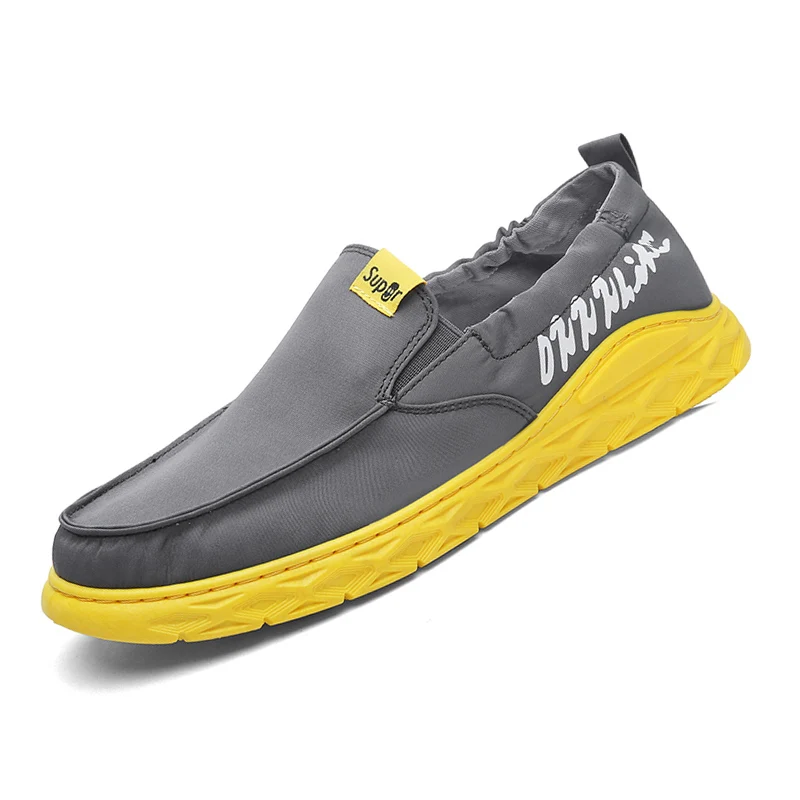 
Men Shoes in Stock Casual Wholesale Soft Sole Canvas Mesh Upper Men Footwear Causal Sport Flat Shoes 