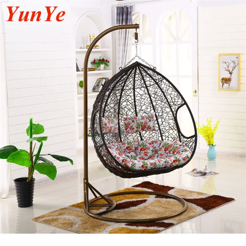 
High quality cheap price swing chair stand hanging decorative swing hanger outdoor indoor ball swing bed net nest shape 