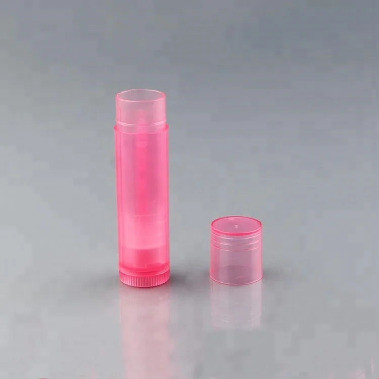 New cosmetic packaging 5g PP plastic black white clear lipstick tubes / lip balm lipstick container / empty mouth wax tube