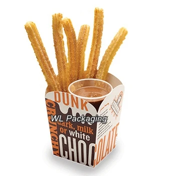 fast food paper churros packaging box
