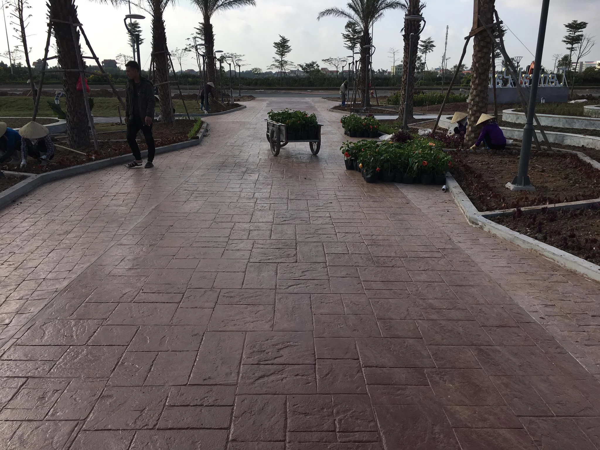 Ashlar Concrete Stamp Set GlobMarble Slate Texture Imprint Stamp Mats