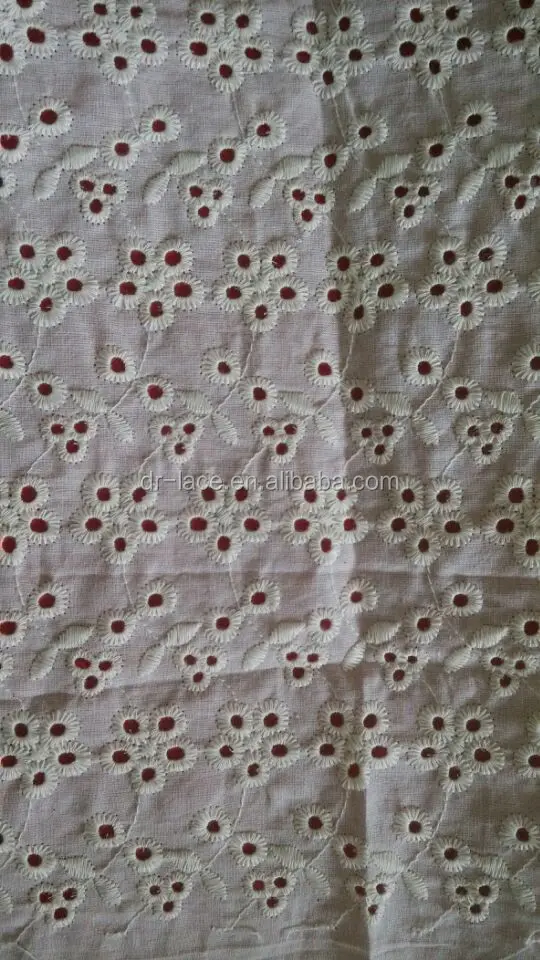 
TC embroidery cotton lace fabric, african lace fabric 