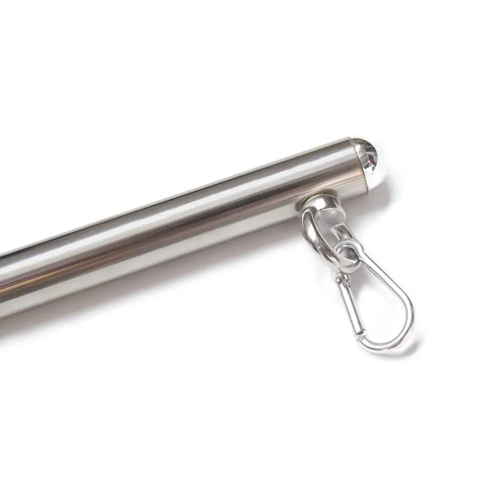 Stainless Steel Bondage Spreader Bar with Metal Hooks for Removable Cuffs