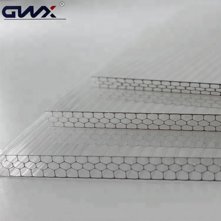 100% Virgin Bayer Material Honeycomb Polycarbonate Sheet/Polycarbonate Plastic Honeycomb Panels