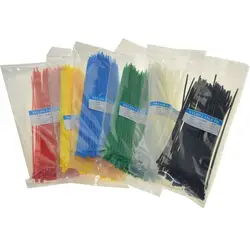 50PCS 92mmx5mm Nylon Cable Tie Wrap Cable Fixed Fasteners Clips Car Zip Strap Cable Ties