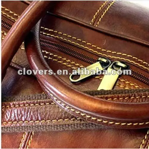 Fashion luxury weekend New leather waterproof luggage duffle travel bag