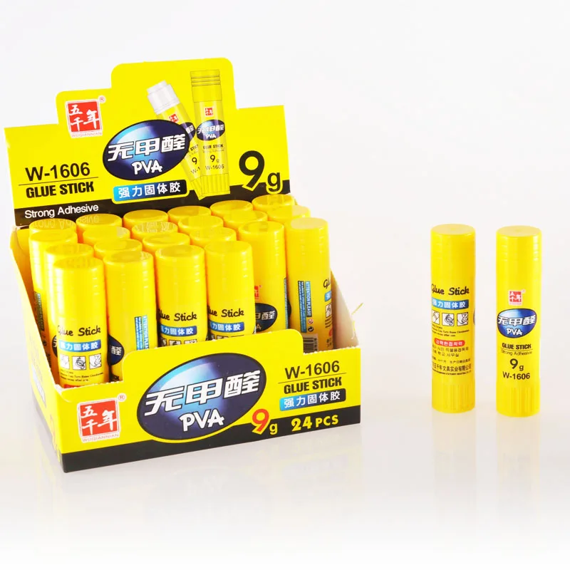 Wuqiannian, высококачественный клей-карандаш ПВА 9 г, прочный клей