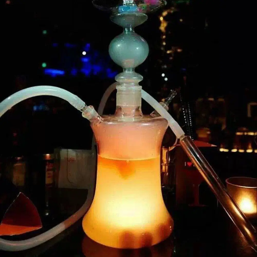 Anahi artistry borosilicate Russian style LED remote controller glass shisha hookah