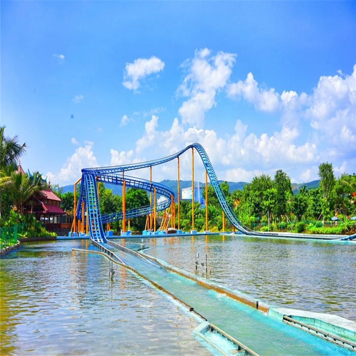 manufacturer direct ride thrilling water amusement park ride big splash flume ride for sale