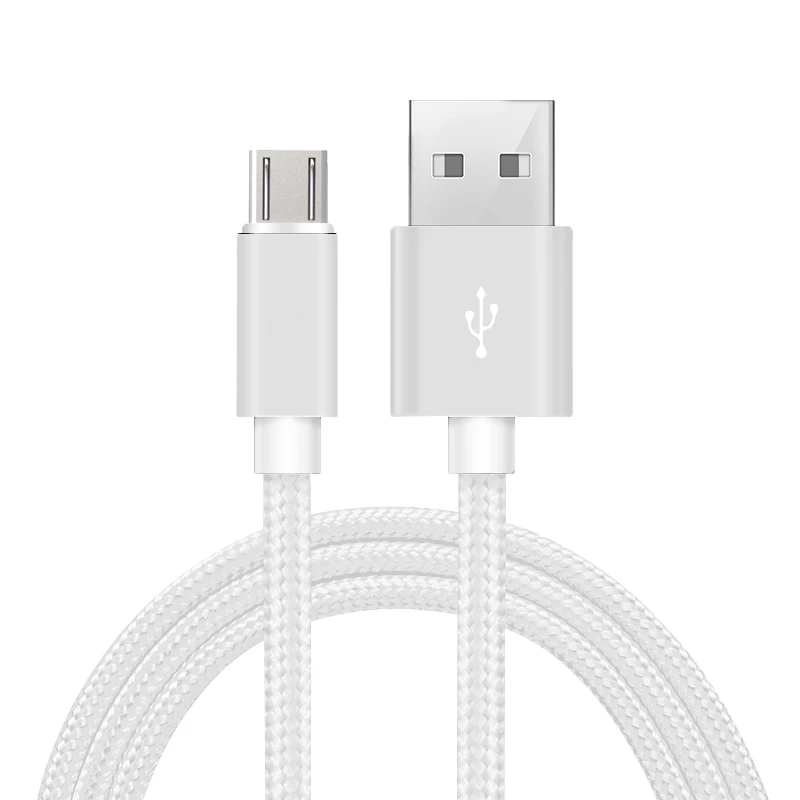 Factory Price Custom Nylon Braided best fast Charging Data Cable for Android USB Cable