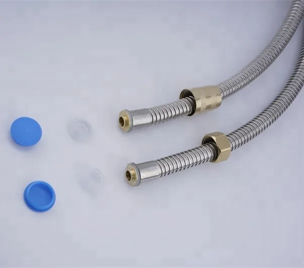 
2019 304 Stainless Steel Flexible Shower Hose Metal extender Water Hose With Connector 