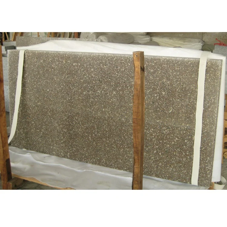 SHIHUI Polished Natural Stone Tile Floor G648 China Queen Light Pink Rose Granite Peony Chinese Style New Flamed Red Granite