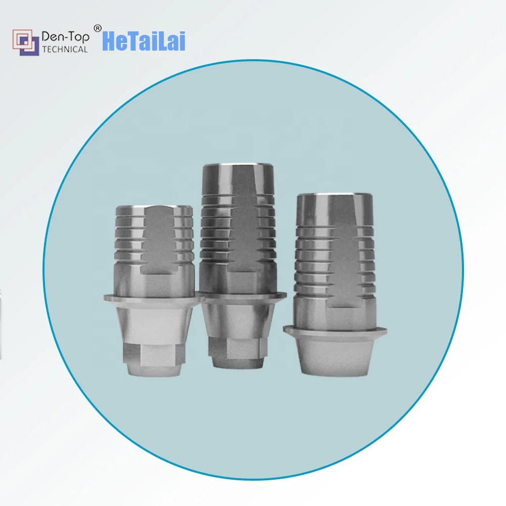 pre milled interface titanium base for implant system