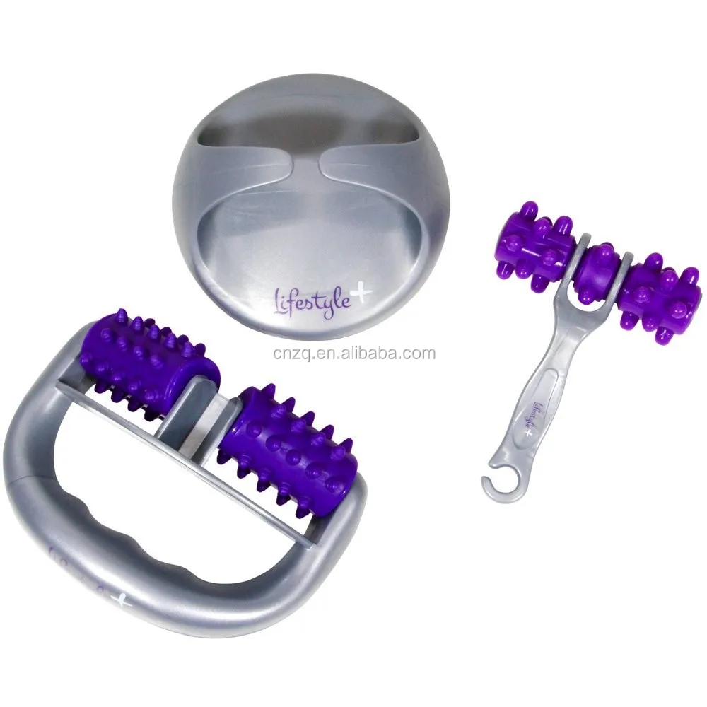 
Beauty Care Pain Relief Treatment and Reduction 3 PIECE Anti-Cellulite Massage Roller Set 
