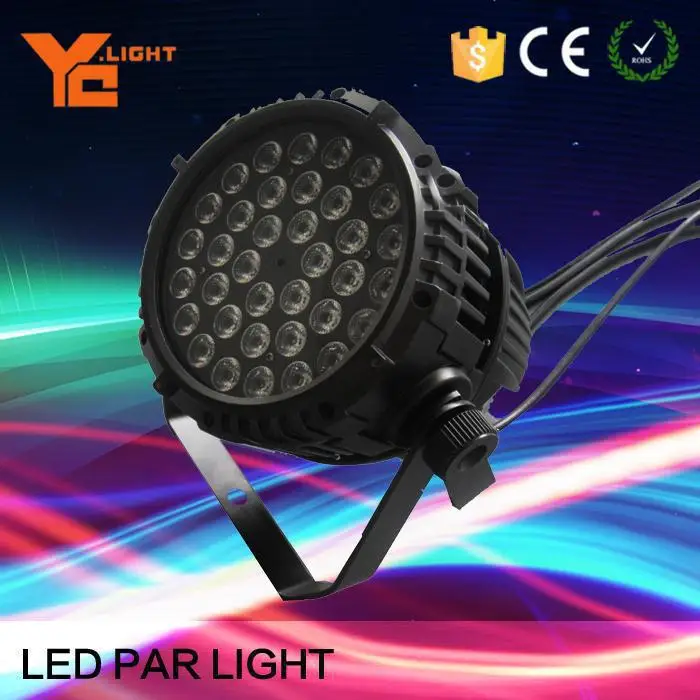 Сценическое оборудование Par 64 Par Can лампы Ip65 водонепроницаемый Dmx 36 x 1 Вт Rgb из светодиодов Par свет