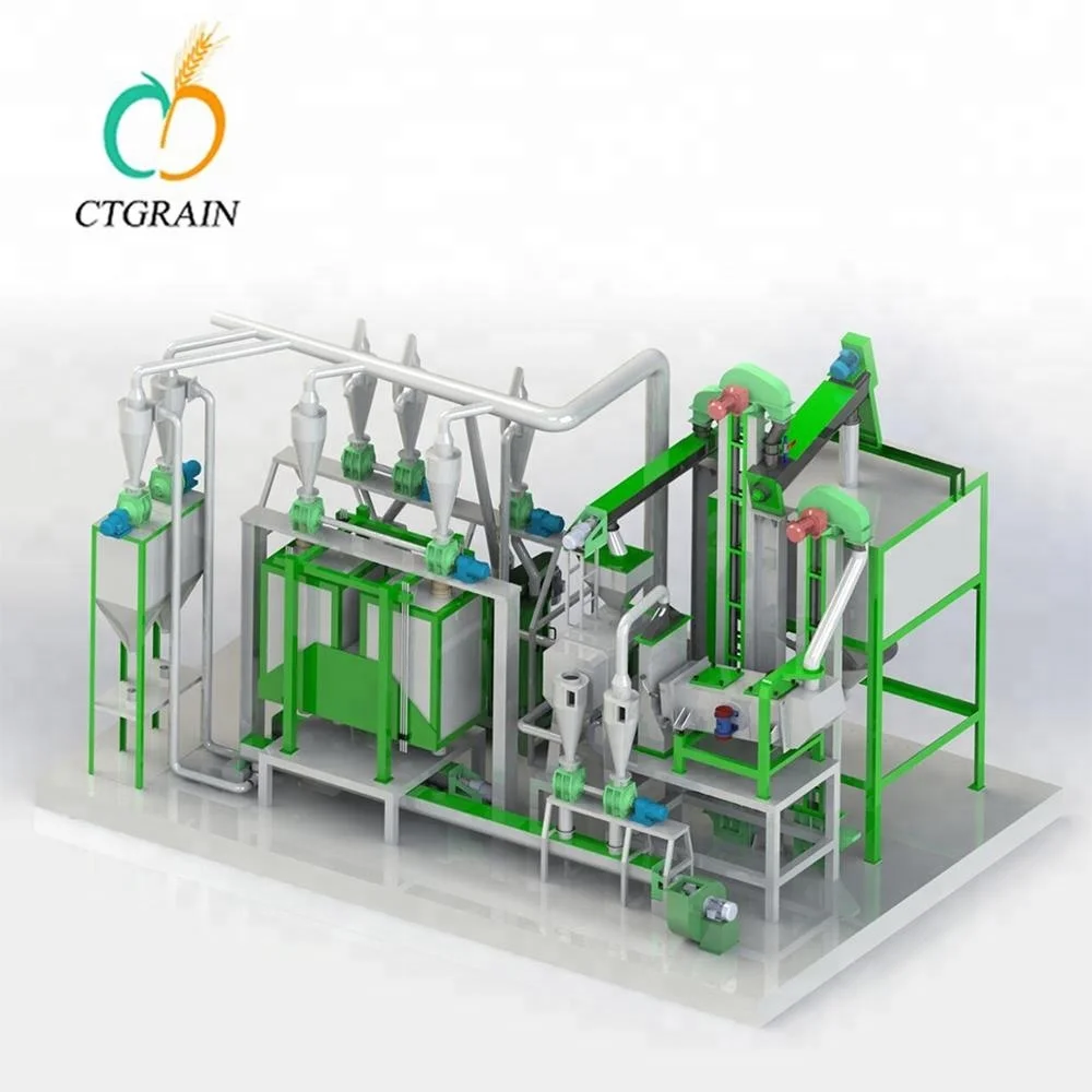 Мелкогабаритный Коммерческий Завод по производству кукурузной муки